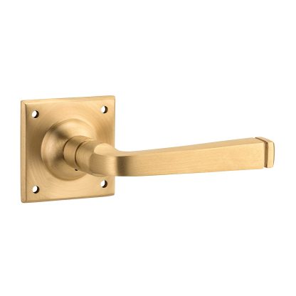 Tradco 6639 Menton Lever on Square Rose Satin Brass 60x60mm
