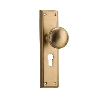 Door Knob Milton Euro Satin Brass - 200x50mm
