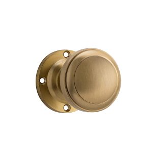 Door Knob Milton Round Rose Satin Brass