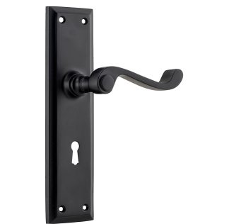 Door Lever Milton Lock Matt Black