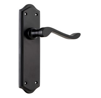 Tradco 9614 Henley Lever Latch Matt Black 180x50mm
