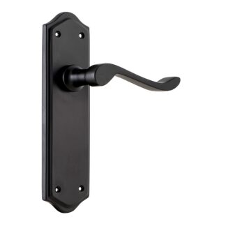 Tradco 9614 Henley Lever Latch Matt Black 180x50mm