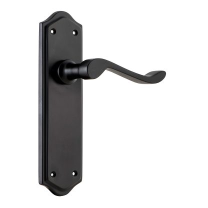 Tradco 9614 Henley Lever Latch Matt Black 180x50mm