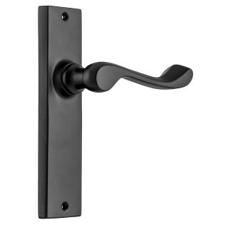 Tradco 9616 Fremantle Lever Latch Matt Black 150x35mm