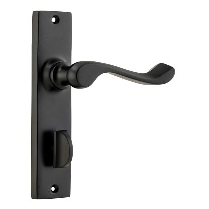 Tradco 9616P Fremantle Lever Privacy Matt Black 150x35mm