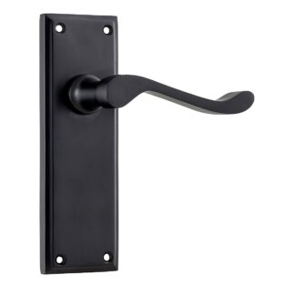 Tradco 9618 Camden Lever Passage Matt Black 152x50mm 60mm(P)