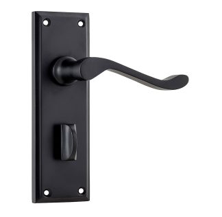 Tradco 9618P Camden Lever Privacy Matt Black 152x50mm 60mm(P)