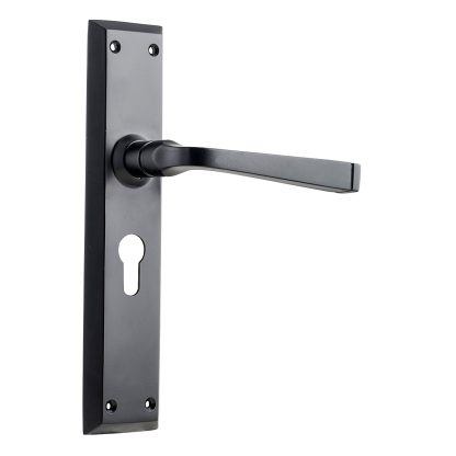 Tradco 9626E Menton Lever Euro Matt Black