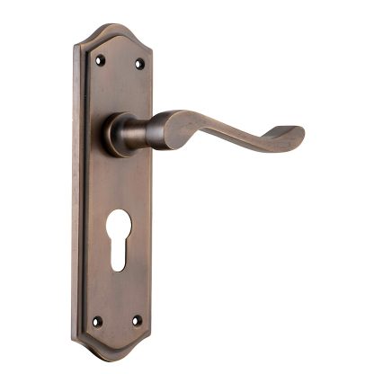 Tradco 9707E Henley Lever Euro Antique Brass 180x50mm