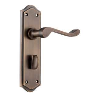 Tradco 9707P Henley Lever Privacy Antique Brass 180x50mm