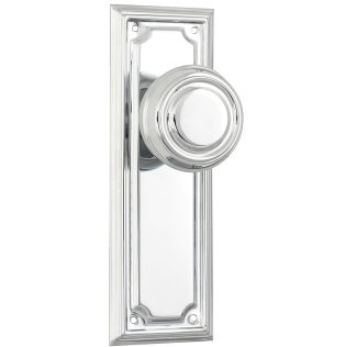 Tradco 9746 Edwardian Knob Latch Chrome Plate 185x60mm