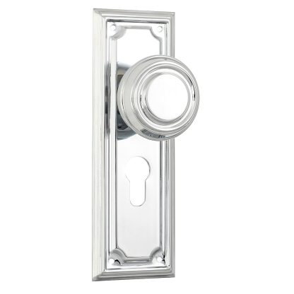 Tradco 9746E Edwardian Knob Euro Chrome Plate 185x60mm