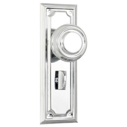 Tradco 9746P Edwardian Knob Privacy Chrome Plate 185x60mm