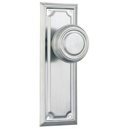 Tradco 9760 Edwardian Knob Latch Satin Chrome 185x60mm