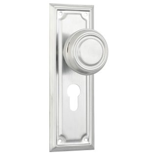Tradco 9760E Edwardian Knob Euro Satin Chrome 185x60mm