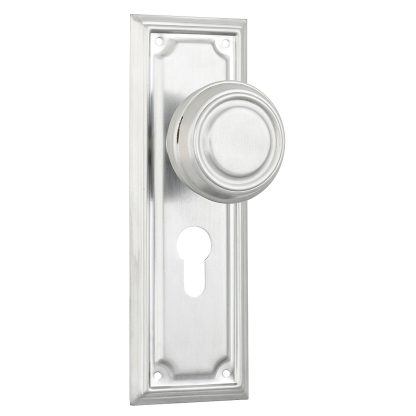 Tradco 9760E Edwardian Knob Euro Satin Chrome 185x60mm