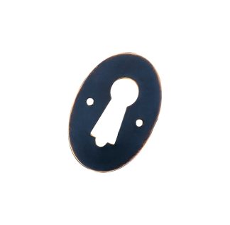 1185 - Door Escutcheon 30x45mm - Antique Copper