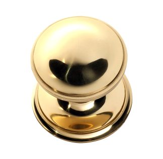 Tradco 1306 Centre Door Knob Polished Brass