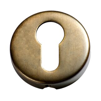 2044 - Euro Cylinder Escutcheon - 50mm - Antique Brass