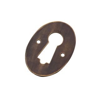 2209 Door Escutcheon 30x45mm Antique Brass