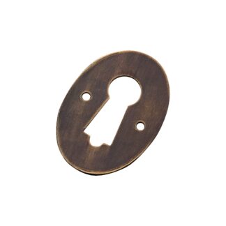 2209 Door Escutcheon 30x45mm Antique Brass