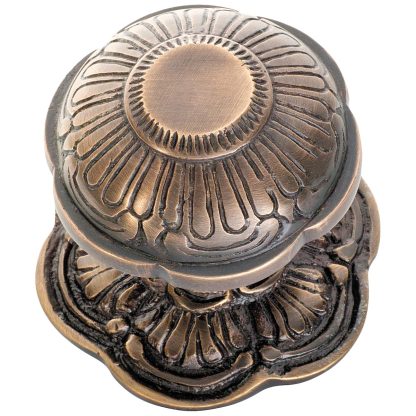 Tradco 2365 Centre Door Knob Antique Brass
