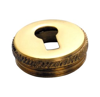 3804 - Round Insert Escutcheon - 19mm - Polished Brass