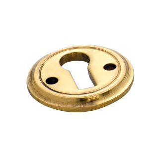 Tradco 3818 Round Escutcheon 23mm Polished Brass