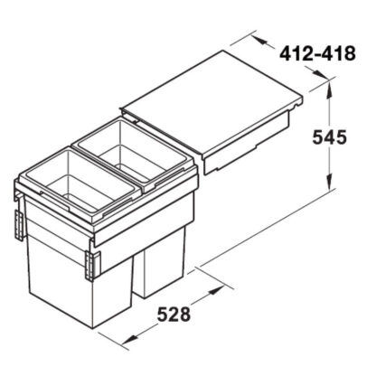 Hailo Waste System. 76Lt Capacity - Image 2