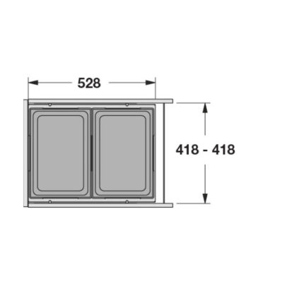 Hailo Waste System. 76Lt Capacity - Image 3