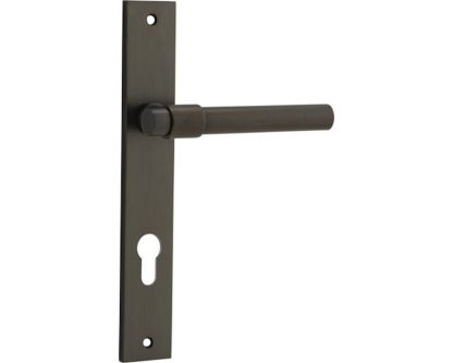 Rectangular Helsinki Door Handle. Entrance Set.