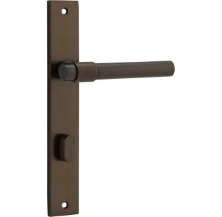 Rectangular Helsinki Door Handle. Privacy Set.