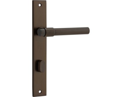 Rectangular Helsinki Door Handle. Privacy Set.