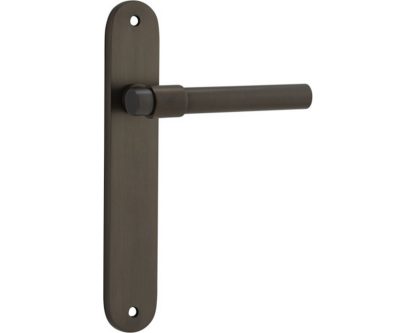 Oval Helsinki Door Handle. Passage Set.