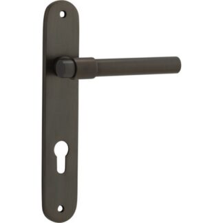 Oval Helsinki Door Handle. Entrance Set.