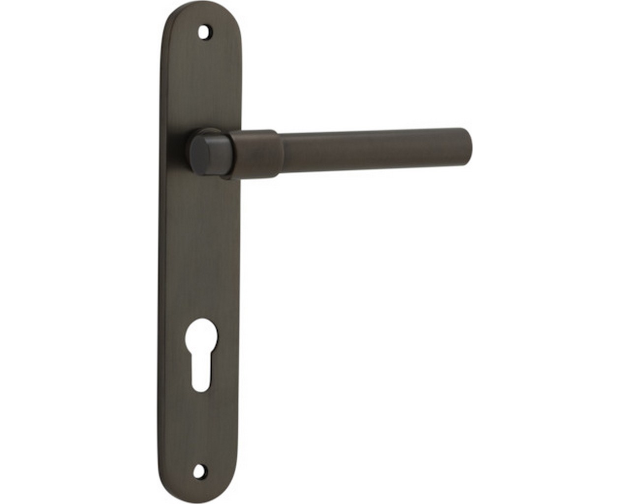 Oval Helsinki Door Handle. Entrance Set.