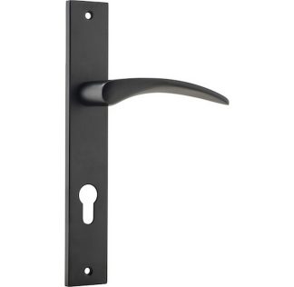 Entrance Door Handle. Oxford Lever Rectangular.