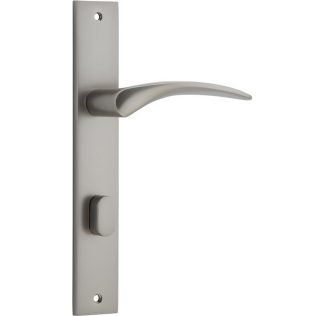 Privacy Door Handle. Oxford Lever Rectangular.