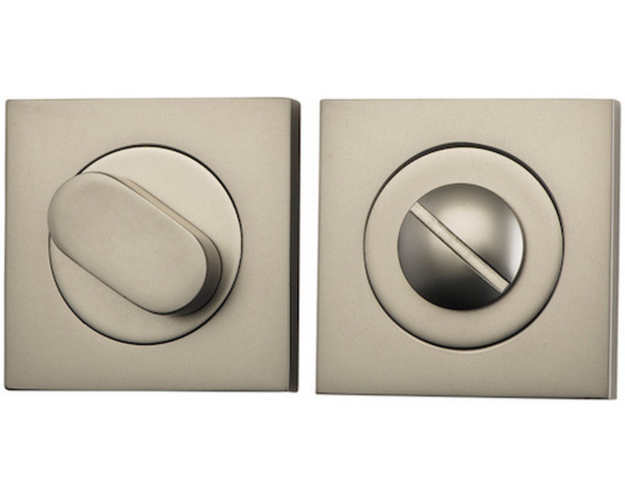 Privacy Turn. Square with Concealed Fix. Oval snib.