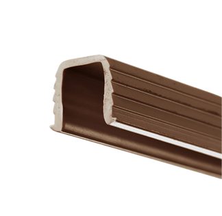 Economy Sliding Door System. Top Guide. Brown. 3600mm