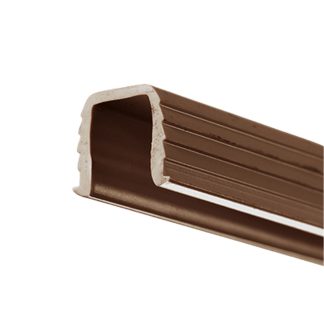 Economy Sliding Door System. Top Guide. Brown. 3600mm