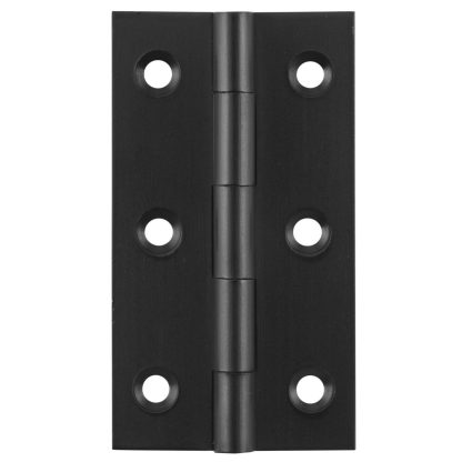 9697 Butt Hinge - Fixed Pin - Matt Black - 63x35mm