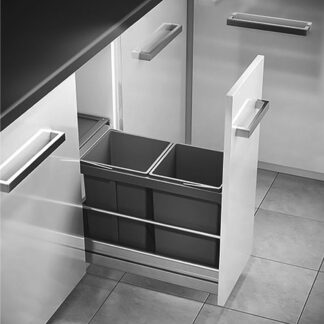 Hailo Waste System. 30Lt Capacity 2 x 15Lt bins