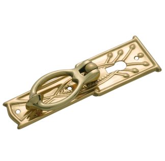 3323 Pedestal Handle - 102x33mm - Sheet Brass - Polished Brass