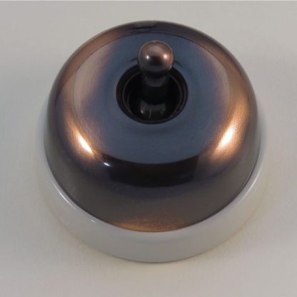 Classic White Porcelain Base Switch . Classic Electric 25 Series - Image 5