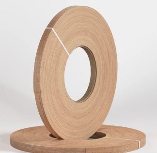 Pacific Maple / Meranti Veneer Edging 22mmx150m. Pre-glued