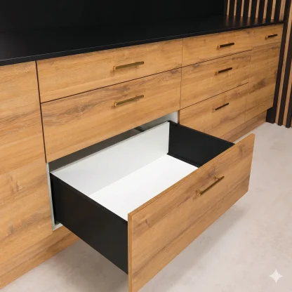 Alto Slim Drawer Kit 199Mm. Hafele. White Or Matt Black 8 Alto Slim Drawer Kit 199mm. Hafele. White or Matt Black - Image 8