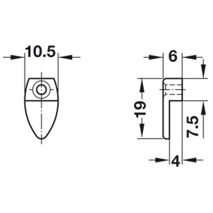 Mirror Clip 4mm Oval - Image 2